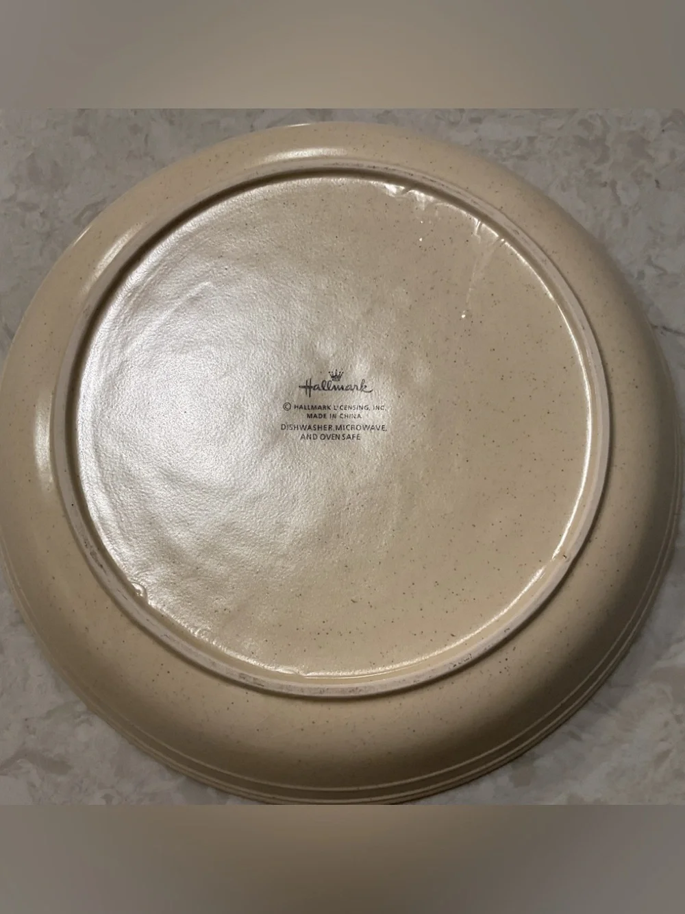 Vintage Hallmark Marjolein Bastin Initialed Baking Dish with Apple Graphics
